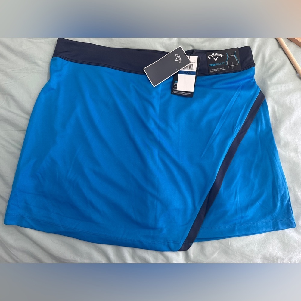 NWT callaway golf blue skort Sz XL women